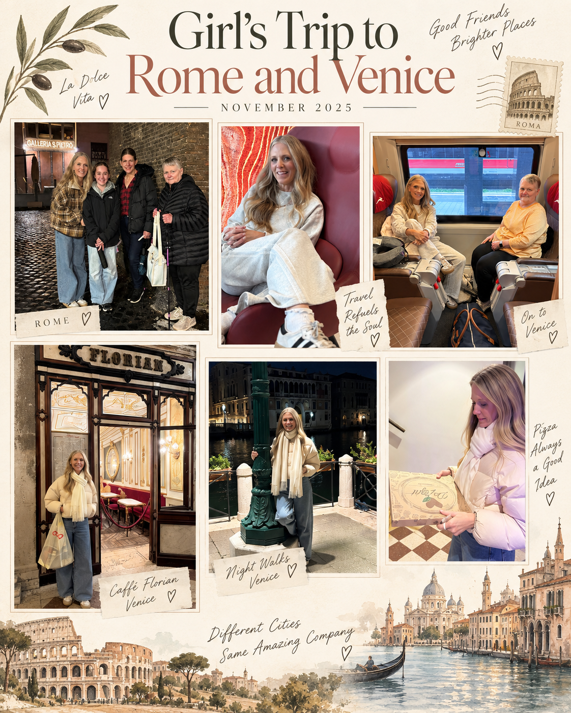 Girls trip to Rome and Venice